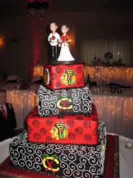 Blackhawks Wedding Cake My Dream Wedding Cake Chicago Hockey Wedding Theme Cool Wedding Cakes