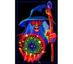 Mystic Wizard Blacklight Poster College Essentials Shop For Dorm Rooms