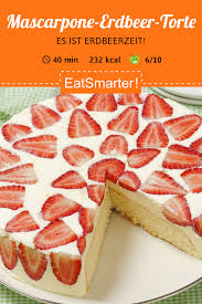 Mascarpone Erdbeer Torte Rezept In 2020 Erdbeer Torte Kuchen Und Torten Rezepte Mascarponecreme Fur Torte