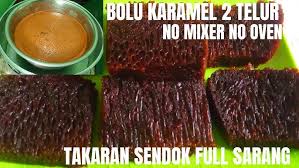 Resep kue bolu karamel sarang semut 4 telur takaran sendok. Bolu Karamel 2 Telur No Mixer No Oven Takaran Sendok Hasil Full Sarang Youtube