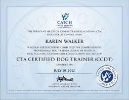 So you want to be a dog trainer (2nd edition) by nicole wilde Certification