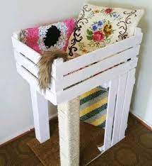 Cute Cat Bed And Cat House Cat House Diy Diy Cat Bed Cat Diy
