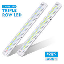 Ambother Interior Lights 12v Led Strip Lights 108 Leds Bar Lamp Universal Lighting Dc12v 4 5w For Car Camper Van Bus Tenty Co Uk