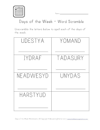 Find lots of ocean life worksheets and other kids activities at allkidsnetwork.com Days Of The Week Word Scramble Scramble Words Words Worksheets