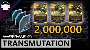 This is my first video i have made in awhile. I Spent 2m Credits On Transmutation The Results Are Clear Warframe Youtube