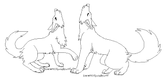 Free wolf couple lineart 3 by arukardis on deviantart. Howling Wolf Couple Lineart By Protosykelegacy On Deviantart