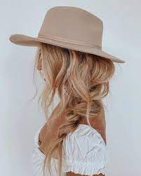 Boho Braid With Hat Braids With Hat Cowgirl Hairstyles Advanced Hair