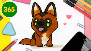 Dessin kawaii à commander en ligne votre livre kawaii de dessin kawaii facile.découvrez le dessin kawaii sur www.dessinkawaii.com ! Comment Dessiner Un Chien Berger Allemand Kawaii Dessins Kawaii Faciles Dessiner Avec Jape Social Useful Stuff Handy Tips