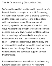 Hannah Lynn is leaving DAC : r/diamondpainting