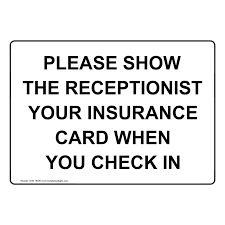 Pay down credit card debt with a balance transfer card and get up to 15+ months in 0% intro apr. Show Insurance Card When You Check In Sign Nhe 18726 Payment Policies