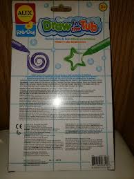I'm getting a tub and rub tonight. Alex Toys Rub A Dub Draw In The Tub Bath Crayons 639 Baby Toddler Toys Bath Toys