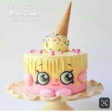 Pin De Mina Senisi Em Torta Diszites Diszek Bolo Shopkins Bolo Sorvetao Bolos Novidade