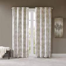 Rated 5 out of 5 stars. Amazon Com Sunsmart Victorio Printed Jacquard Grommet Top Total Blackout Curtain Ivory 50x108 Home Kitchen