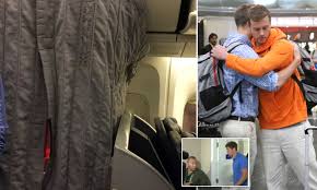 Swimmers Jack Conger andGunnar Bentz HIDE in crew section of plane home  from Rio | Daily Mail Online