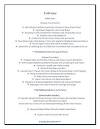 Sample Wedding Reception Menu