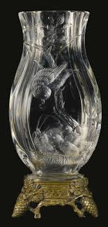 Lot Sotheby S Glass Engraving Crystal Vase Antique Glass