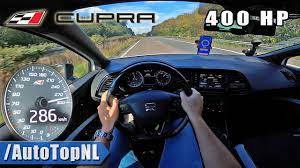 Sleek design meets function in the new cupra leon sportstourer family sports car with 1500l boot space and better performance than ever. 400hp Seat Leon Cupra Top Speed On Autobahn No Speed Limit By Autotopnl Youtube