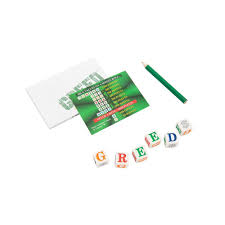Greed is a game of dice in which players need to score 10,000 points to pick up a win. 018886023006 Greed Game By Wood Expressions Calendar Club Calendar Club Canada