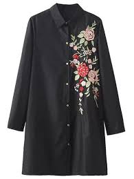 Tulle dress featuring embroidered flower and flare design,makes you look like a spring fairy. Flower Embroidered Shirt Dress Embroidered Shirt Dress Women Embroidered Blouse Floral Embroidery Dress