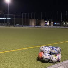 The specific size is dependent on the age of the players involved and the space available. Metro Fussballhimmel Soccer Field In Berlin