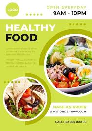 Healthy Food Poster Template Healthy Recipes Healthy Food Recipes Clean Eating Healthy Restaurant Food