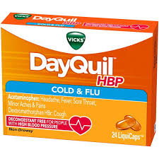 Vicks Dayquil Hbp Non Drowsy Cold Flu Liquicaps Hy Vee