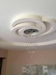 Brushed nickel finish, opal etched glass shades room type: 50 Latest False Ceiling Designs With Pictures In 2021