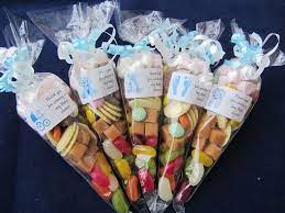 Our range of cheap party bag fillers start at just 30p and feature a variety of toys, gifts and novelty items. Personalised Pre Filled Baby Shower Boy Blue 75g Sweet Cones Party Bag Filler Sweet Cones Baby Boy Shower Baby Shower