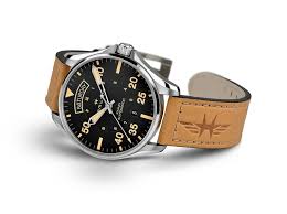 New hamilton men's khaki aviation auto black dial watch h64615135 42mm day/date. Hamilton Khaki Aviation Pilot Day Date Auto Watch The Coolector