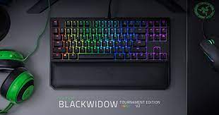 The blackwidow tournament edition chroma is available with razer green switches or. Mechanical Gaming Keyboard Razer Blackwidow Tournament Edition Chroma V2