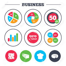 Business Pie Chart Growth Graph Cheese Icons Round Cheese