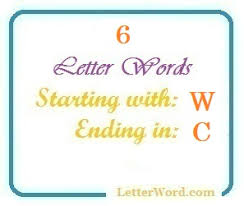 Here's how to get microsoft word for your own computer. Six Letter Words Starting With W And Ending In C Letterword Com