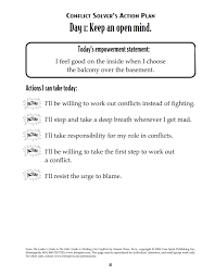 Free Printable Handout For Teachers Counselors And Youth Leaders The Conflict Solver S Action Plan Student Leadership Social Emotional Health Child Therapy