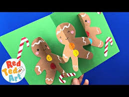 Mark a life milestone with cards for graduations, engagements and wedding. Pop Up Gingerbread Man Card For 3d Christmas Fun Red Ted Art Make Crafting With Kids Easy Fun