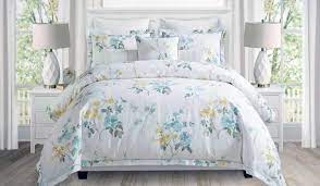 Transform your bedroom décor with the stylish bedding collections by nicole miller. Buy Nicole Miller Bedding 3 Piece Full Queen Duvet Cover Set Jacquard Weave Yellow Blue Green Floral Pattern On White In Cheap Price On Alibaba Com