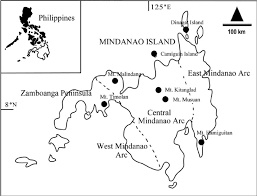 Eastern Mindanao Provinces Map Map Of Mindanao And Associated Islands. Black Circles Indicate... |  Download Scientific Diagram