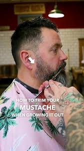 How To Trim Your Mustache When Growing It Out