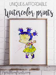 Rugrats Room Decor Rugrats Party Favors Rugrats Party Favors Rugrats Art Print Baby Girls Room Birt Harry Potter Nursery Decor Unique Gallery Wall Rugrats