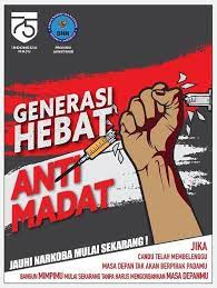 Generasi Hebat Anti Madat Jauhi Narkoba Mulai Sekarang Gadis Anime Sedih Desain Poster Poster