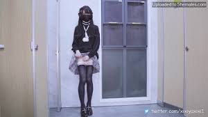 Xixiyaxixi 国产cd系列极品伪娘曦曦新作卫衣jk裙过膝袜在女厕门露出自慰