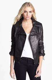 June Asymmetrical Leather Moto Jacket Online Only Nordstrom Nordstrom Jackets Studded Leather Jacket Leather Jacket