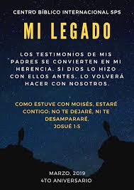 Mi Legado Planes De Dios Ser Maestro Josue 1 5