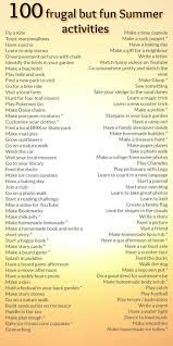 100 Frugal But Fun Summer Activities Fun Summer Activities Summer Activities Wedding Games For Kids