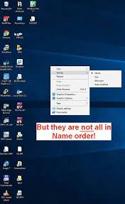 The name says it all. Order Of Desktop Icons Windows 10 Forums