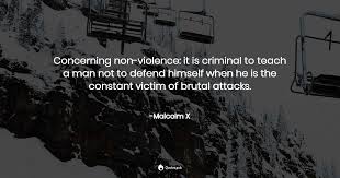Book by george breitman (p. Concerning Non Violence It Is Criminal To Malcolm X Quotes Pub