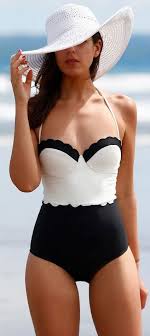 Black And White Monokini Swimsuits As The Sizzling Summer Is Coming Cupshe Com Introduce You This Summer Newest Fashion Style Only Black And White This One Pie Fashion Swimsuits Bathing Suits