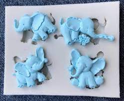 Elephant Silicone Mold Baby Elephant Baby Shower Fondant Etsy In 2021 Cake Decorating Moulds Silicone Molds Rose Crafts