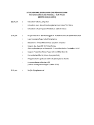 Aturcara majlis malam sumbangsih 2019. Aturcara Majlis Perasmian Dan Penangguhan