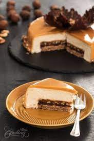 Walnut Caramel Mirror Cake Recipe Desserts Fancy Desserts Mirror Cake