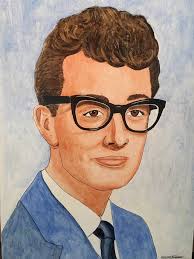 Buddy Holly Painting by Howard Newman